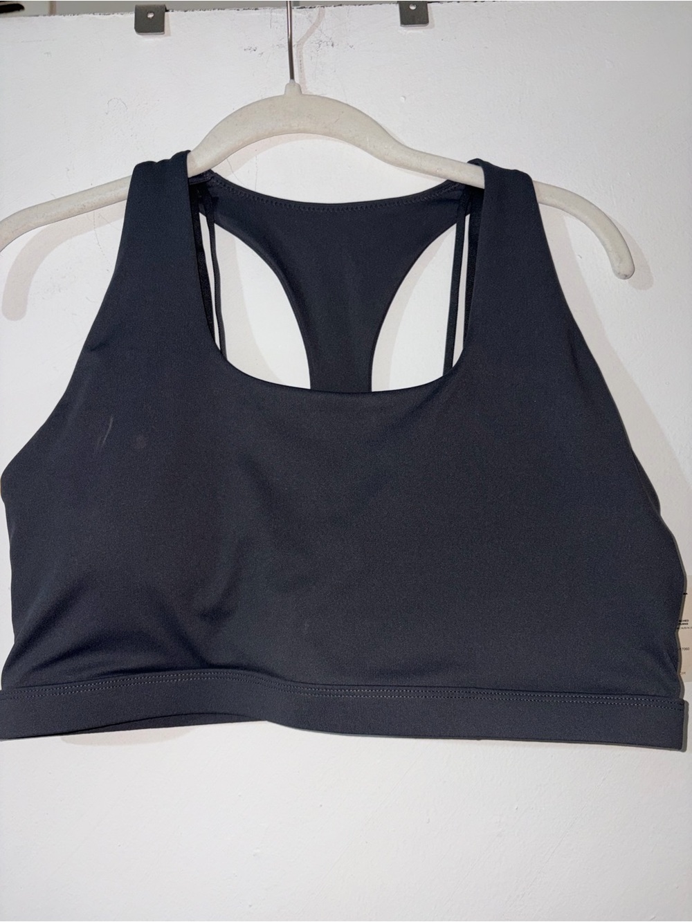 NWT Fabletics Dark Gray Racerback Sports Bra